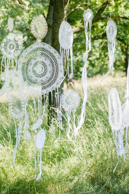 Photo tree to decorate dream catchers