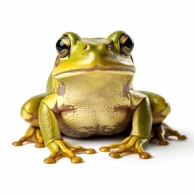 tree frog on white background