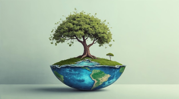 tree growing on planet earth