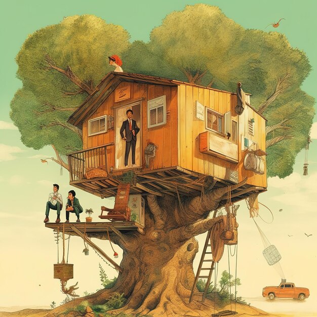 tree house illustration