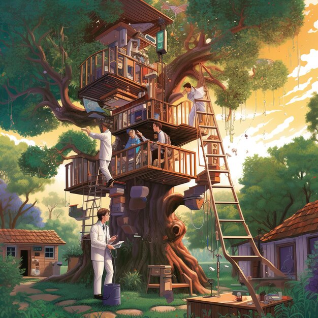 tree house illustration