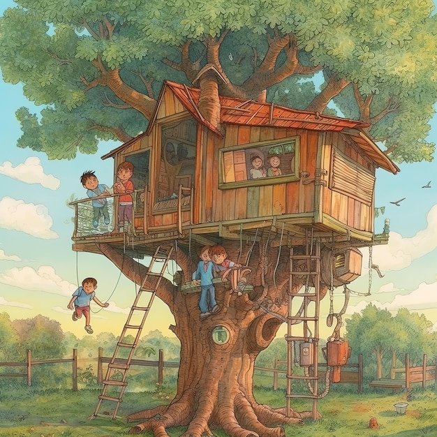 tree house illustration