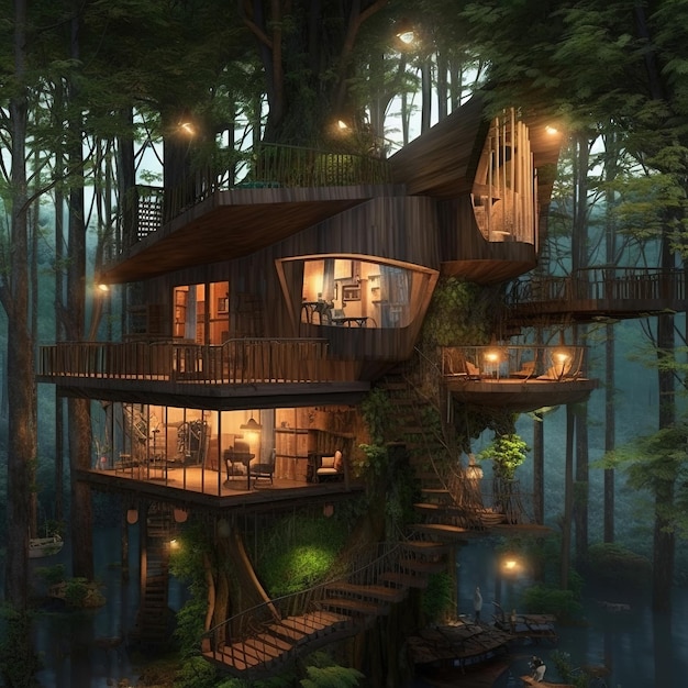 tree house illustration