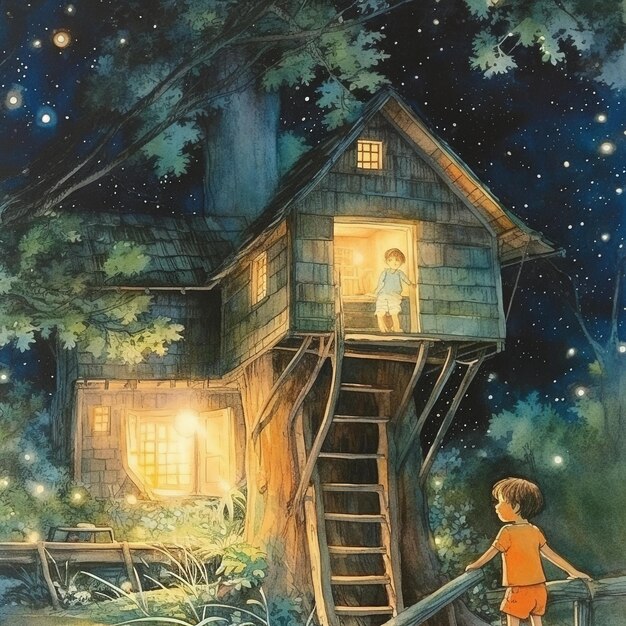 tree house illustration