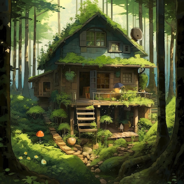 tree house illustration