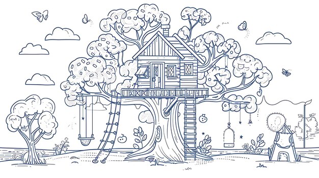 A tree house is a childs dream come true Its a place where they can be free to play and explore their imagination