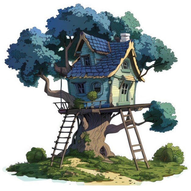 tree house vector