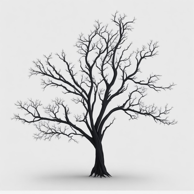 Photo tree icon without leaves