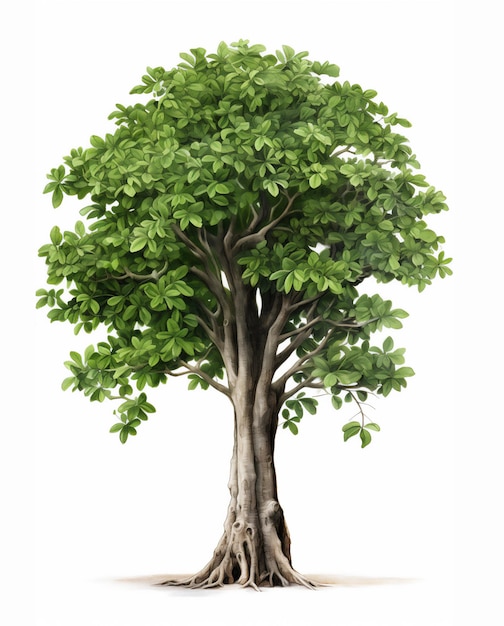 tree illustration isolated on white