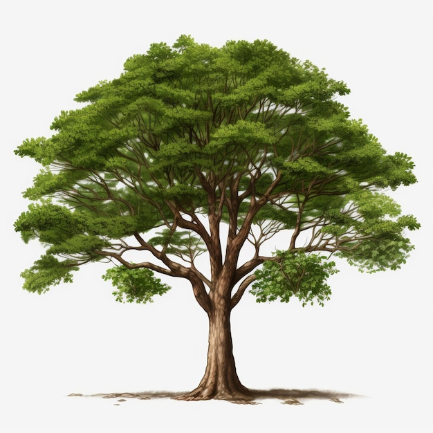 Photo tree isolated on white background