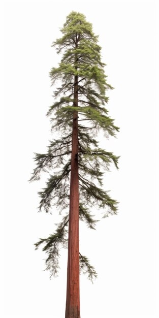 Foto albero isolato su sfondo bianco