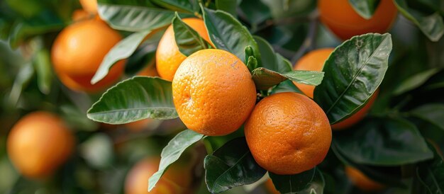 Tree Laden With Ripe Oranges