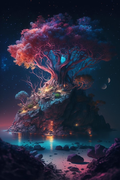 The tree of life by the sea