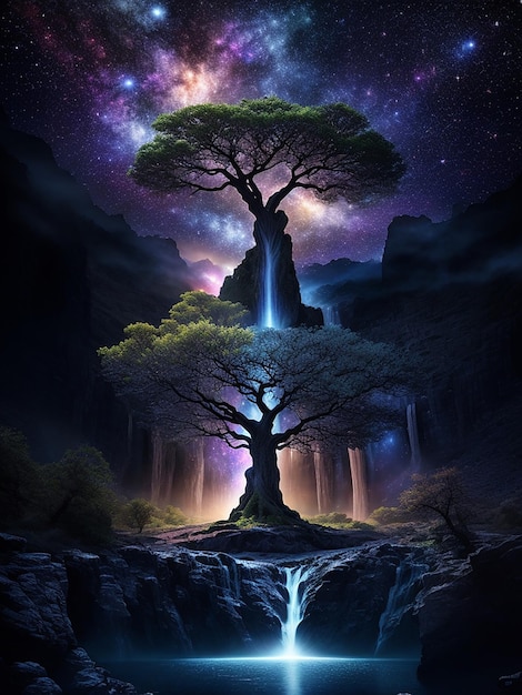 Tree of life in galaxy