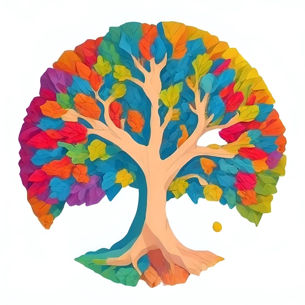 Photo tree of life illustration