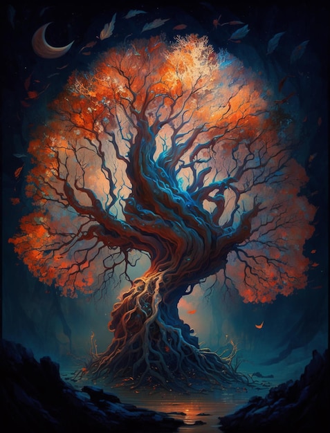 The tree of life is a painting by person