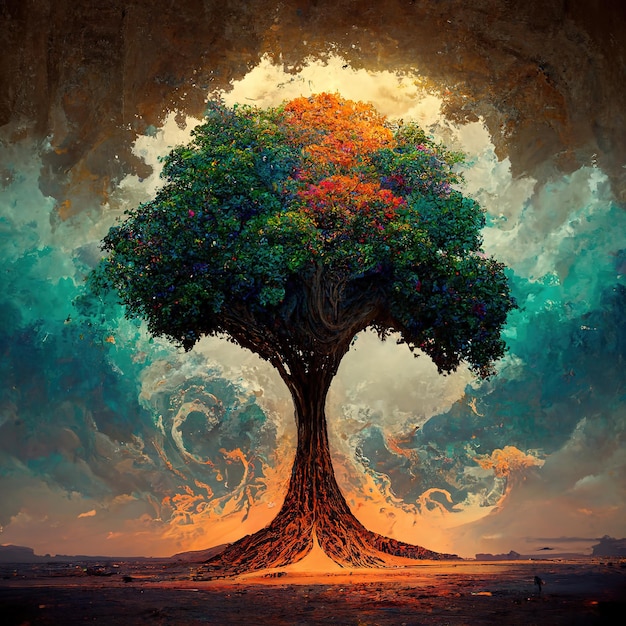 Tree of life in the valley