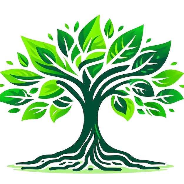 Tree logo illustration