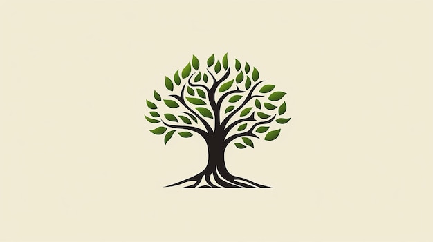 Tree logo illustration