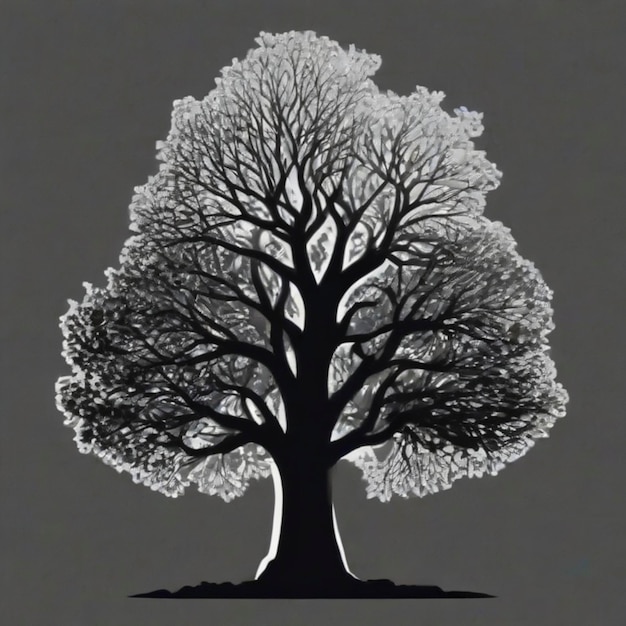 Foto file vettoriale del logo dell'albero