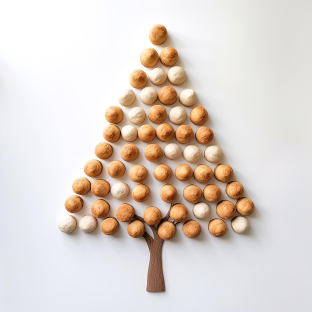 Tree made from bakery Generative AI