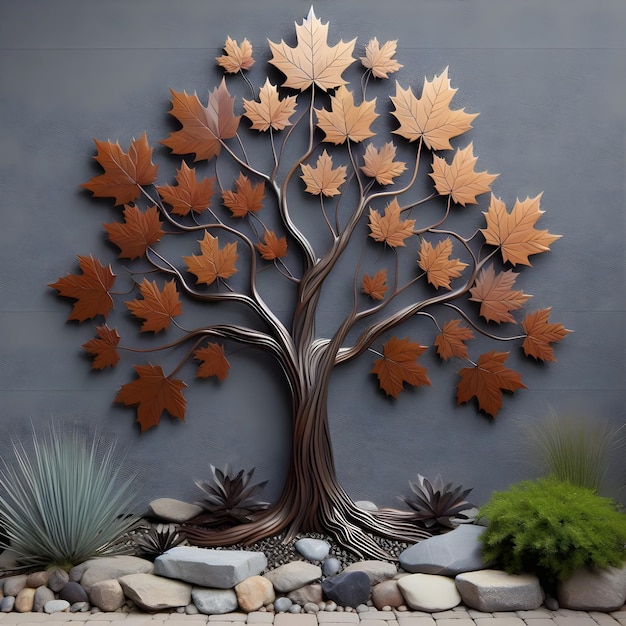 Tree Metal Wall Sculpture Photo