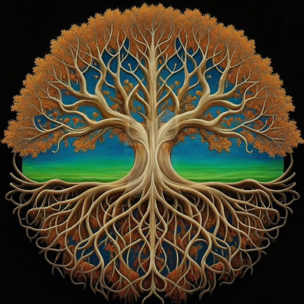 Tree of life Earth Day achtergrondbeeld