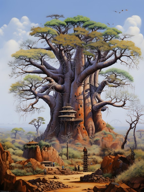 Tree of life in de natuur achtergrond behang
