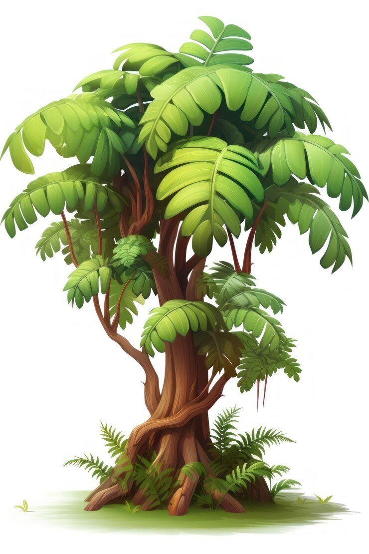 Photo tree outdoors cartoon nature