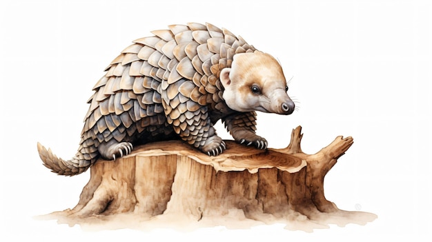 Tree pangolin on the tree