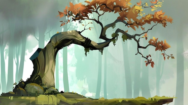 tree plant mock up