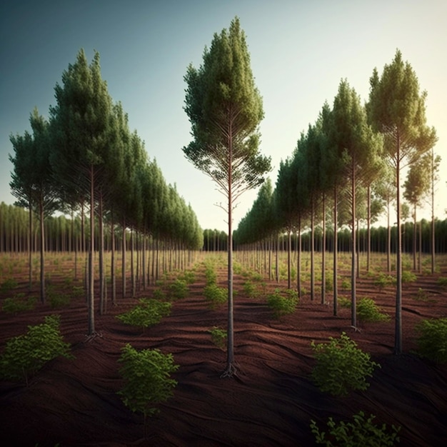 Tree plantation Generative Ai