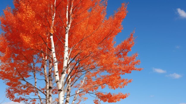 Photo tree red birch