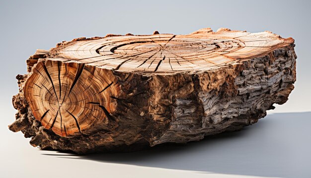 Photo tree rings reveal the history of nature growth and patterns generated by ai