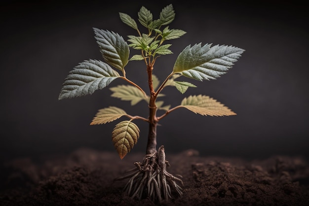 a tree sapling young plant growing this could be used for an environmental conservation campaign