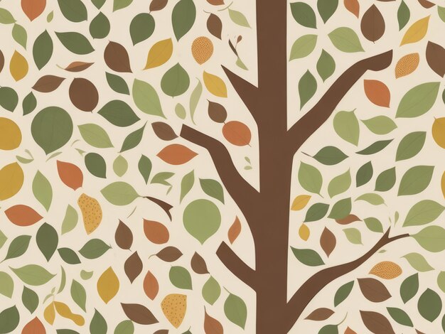 Photo tree seamless pattern