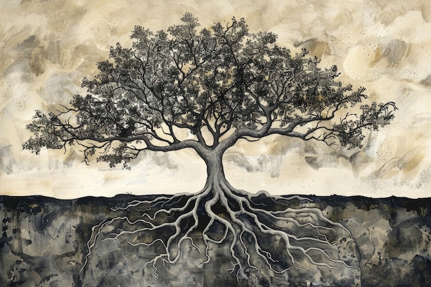 tree symbolizes stability and balance