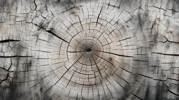 a tree trunk with a round hole in the middle