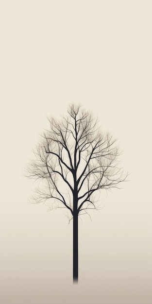 A tree on white background