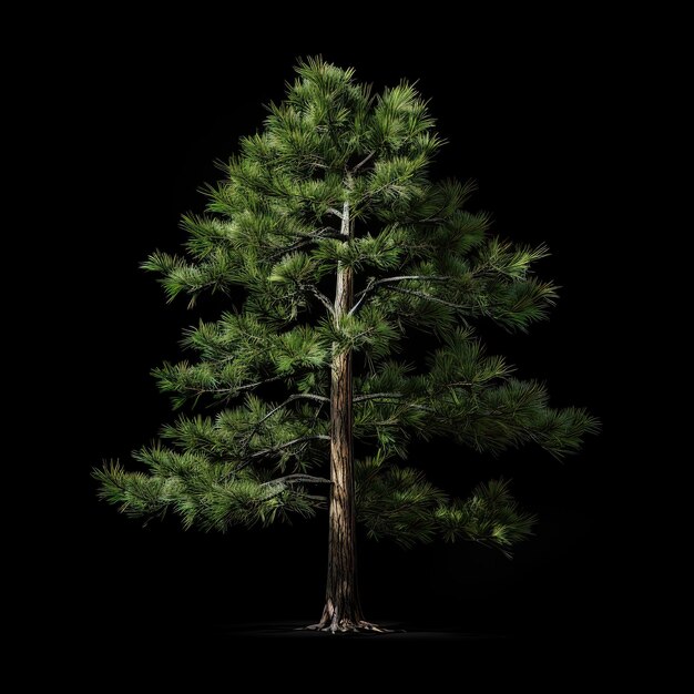 a tree with a black background and a black background