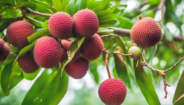 Photo a tree with a bunch of berries on it