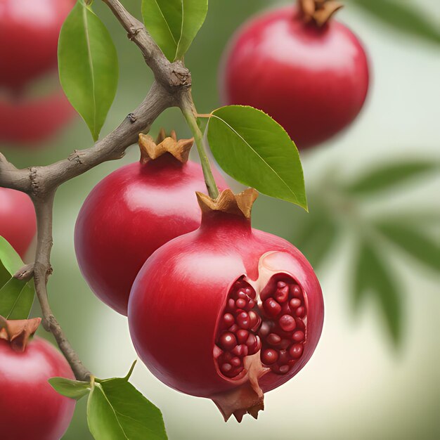 Photo a tree with a bunch of fruit that has a seed on it