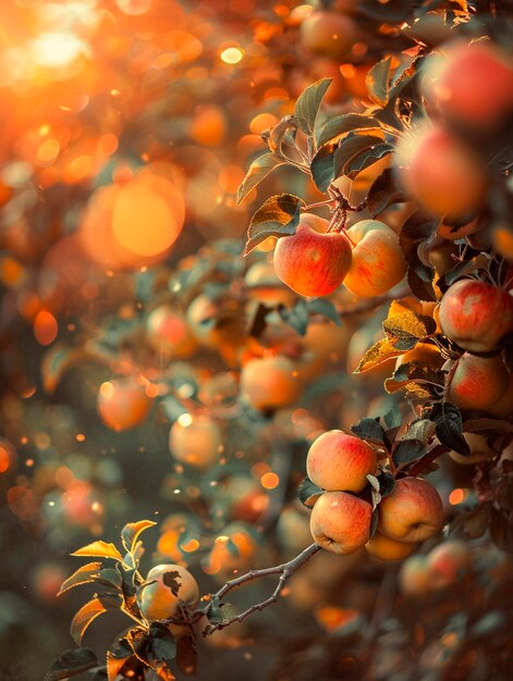 a tree with a bunch of fruit that has the word quot pomegra quot on it