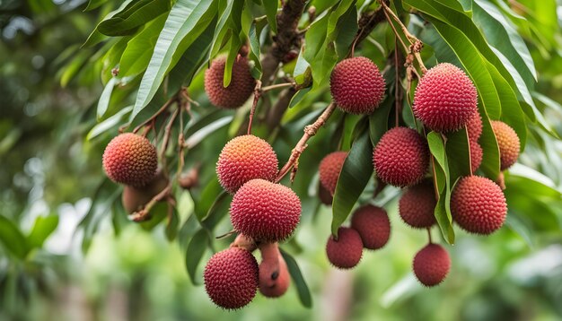 Photo a tree with fruit that is full of berries