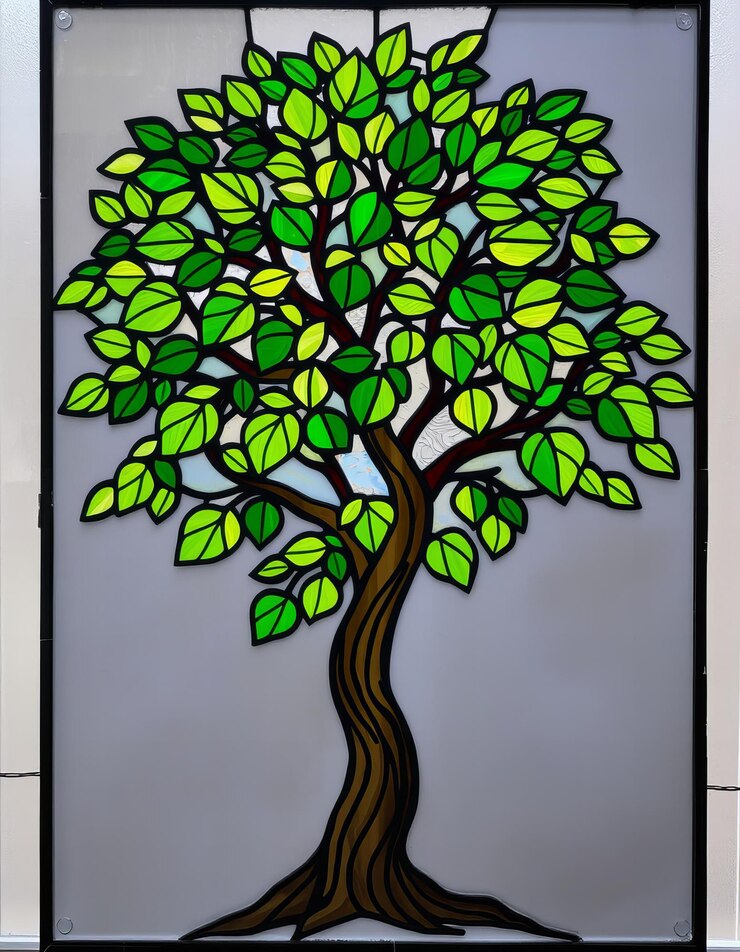 फोटो tree with lush green leaves