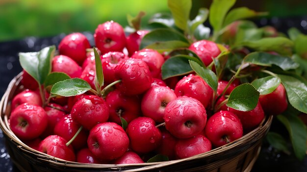 tree with red berries and green leaves