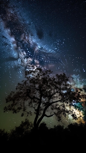 A tree with the stars on it