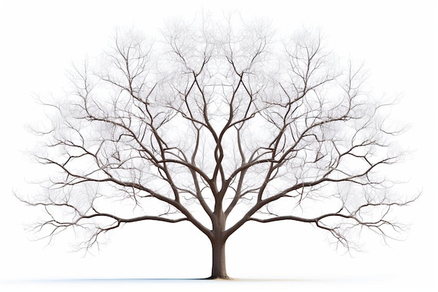 Tree with a white background