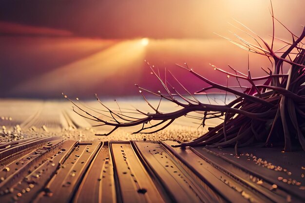 Foto un albero con sopra la parola 