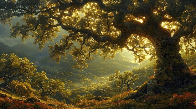 Photo a tree with the word quot tree quot on it